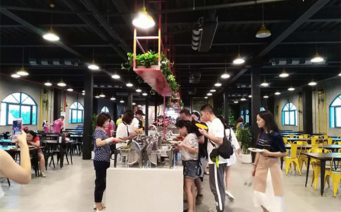 自助餐食堂圖片,景區(qū)餐廳圖片,味萊客公司餐廳圖片