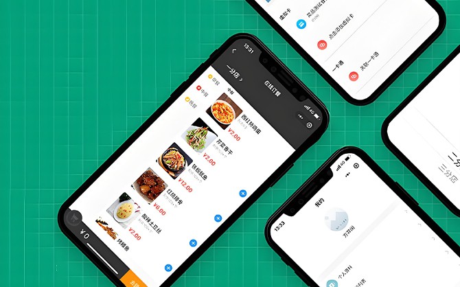 智慧餐廳訂餐圖片，智慧餐廳方案設計稿圖片，點餐系統小程序圖片