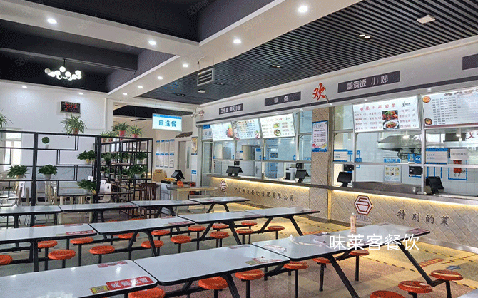 園區食堂的用餐環境及服務體驗