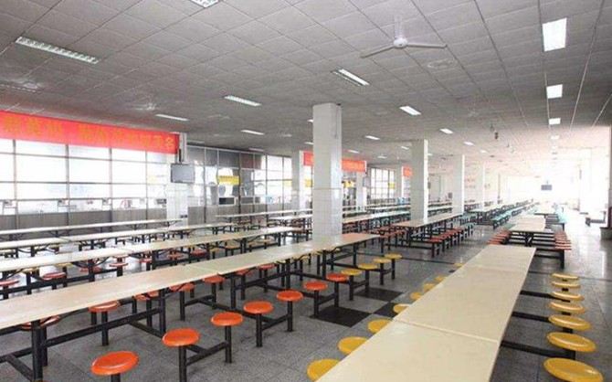 大型企業食堂布局圖片